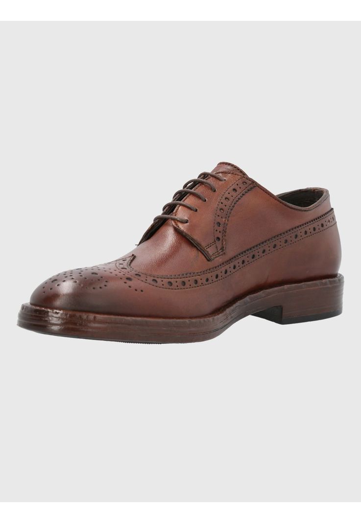 Zapato Cuero Café Hombre Paolo -4