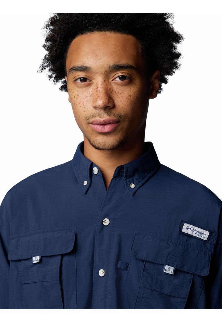 Camisa Manga Larga Hombre Bahama Ii Shirt Azul-3