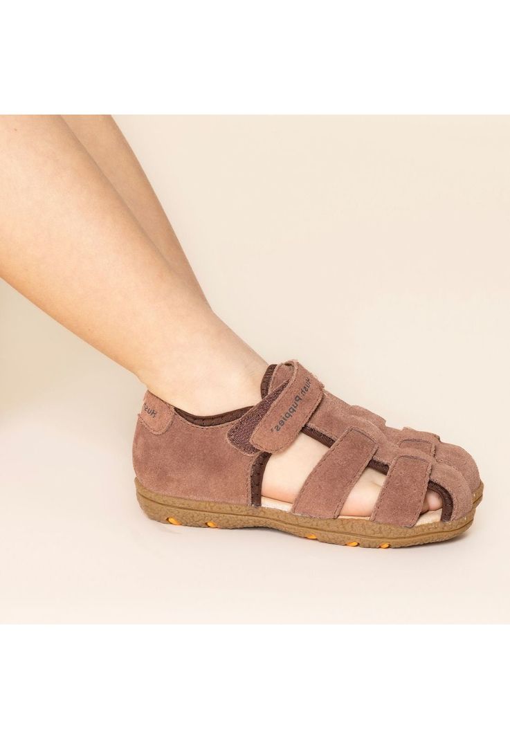 Sandalia Cuero New Coconut 26-29 Tan Niño-0
