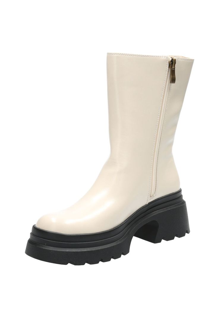 Botín Mujer Audrey Beige-4