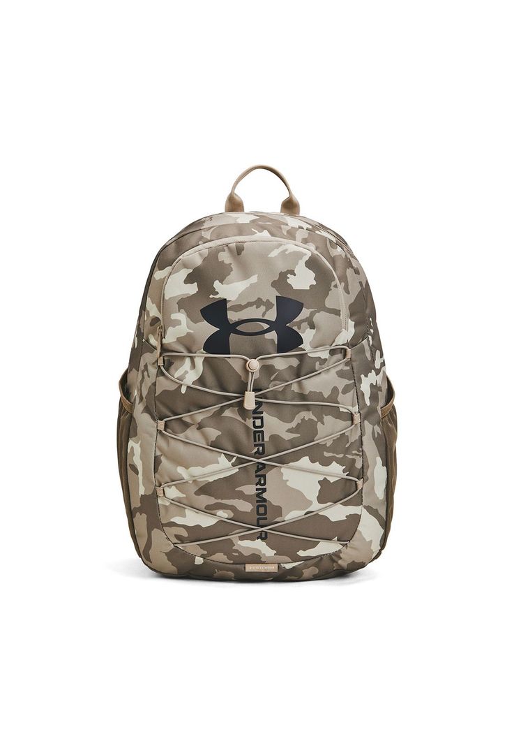 Mochila deportiva unisex UA Hustle Café-0