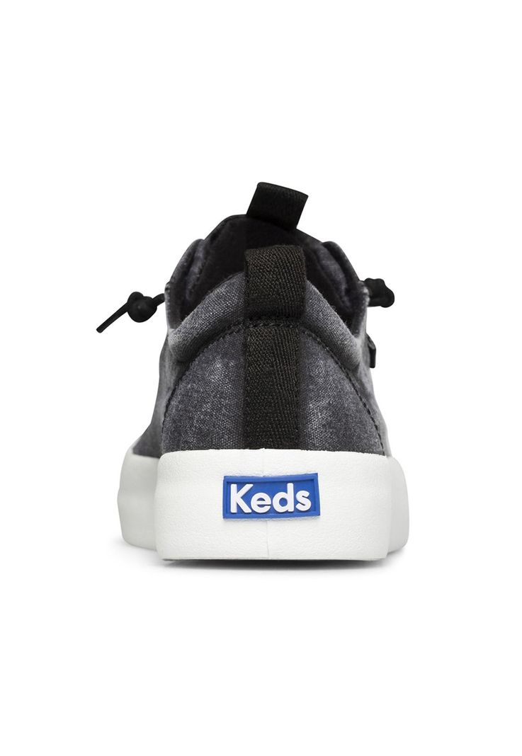 Zapatilla Negra Mujer Kickback Canvas -4