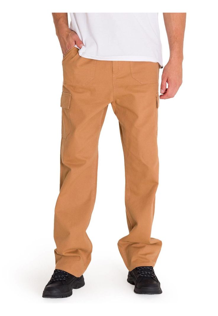 Pantalón Heritage Straight Cargo Hombre Café Claro-0