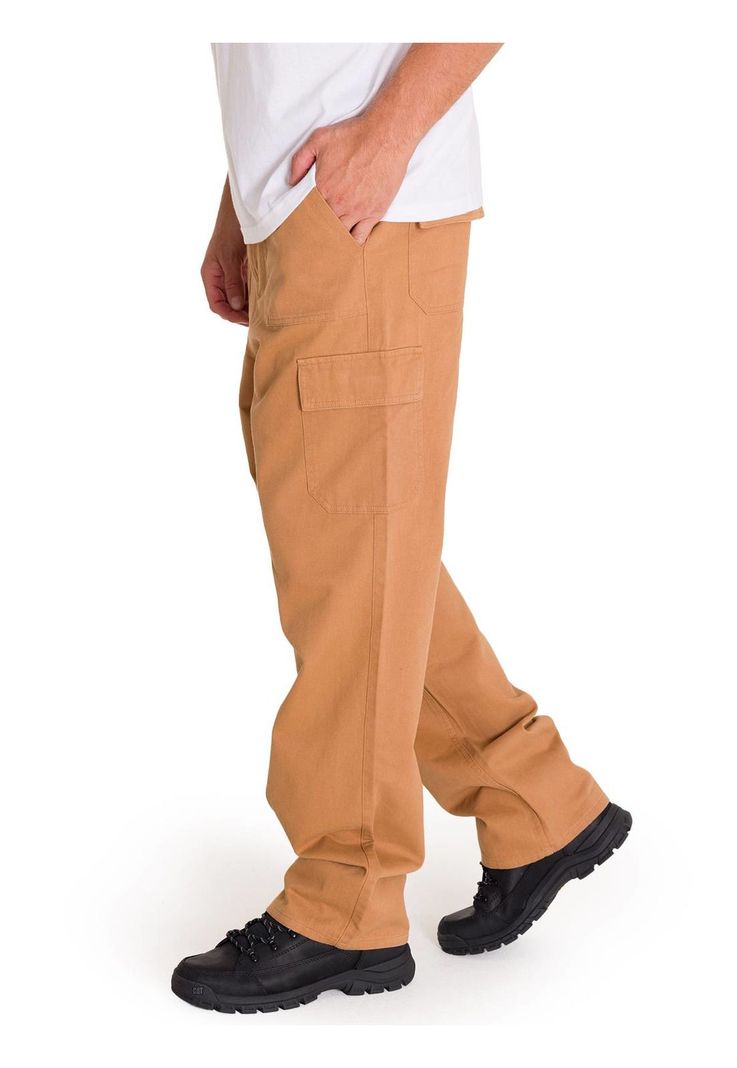 Pantalón Heritage Straight Cargo Hombre Café Claro-1