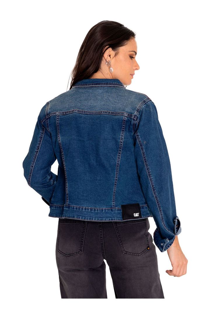 Chaqueta Denim Mujer W Foundation Denim Jacket Rojo-1