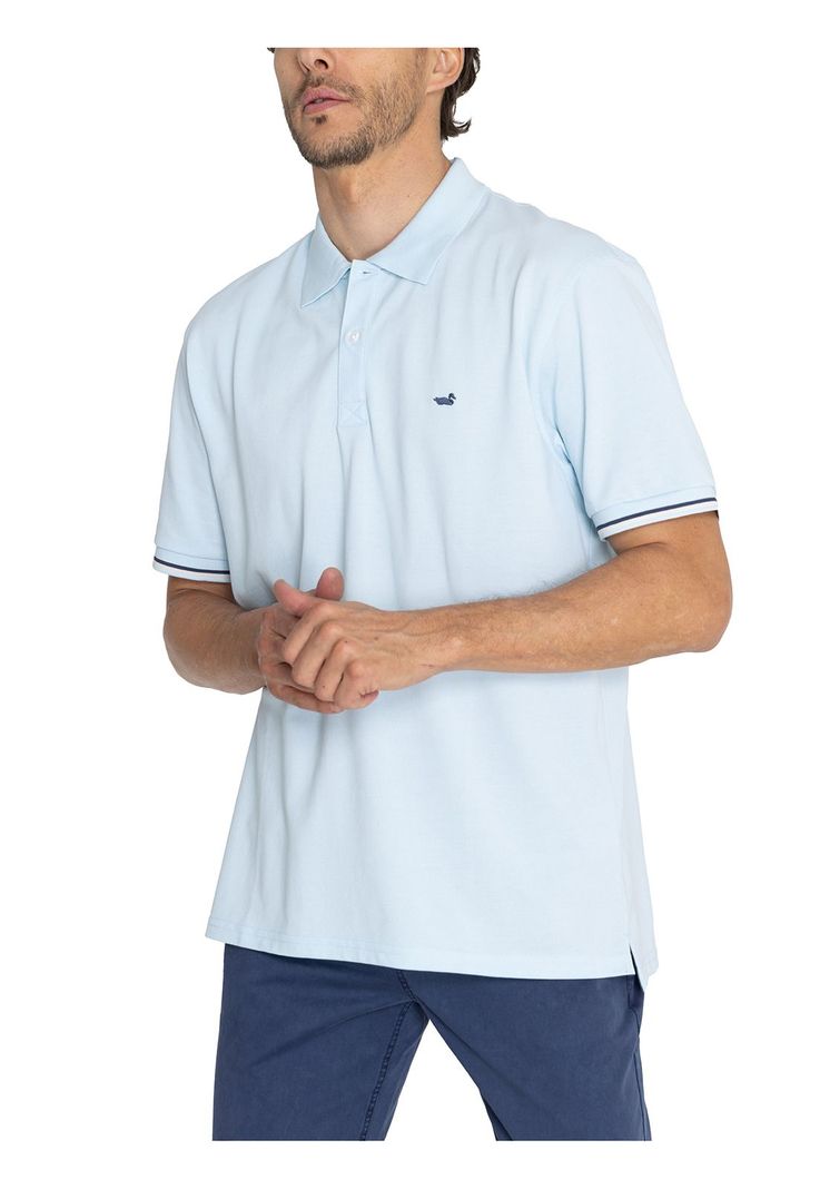 Polera Algodón Orgánic Celeste Mitchell Hombre -4