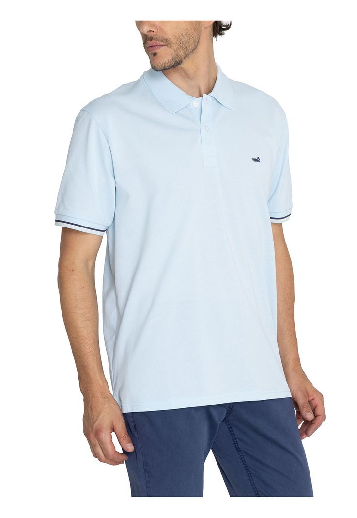 Polera Algodón Orgánic Celeste Mitchell Hombre -5