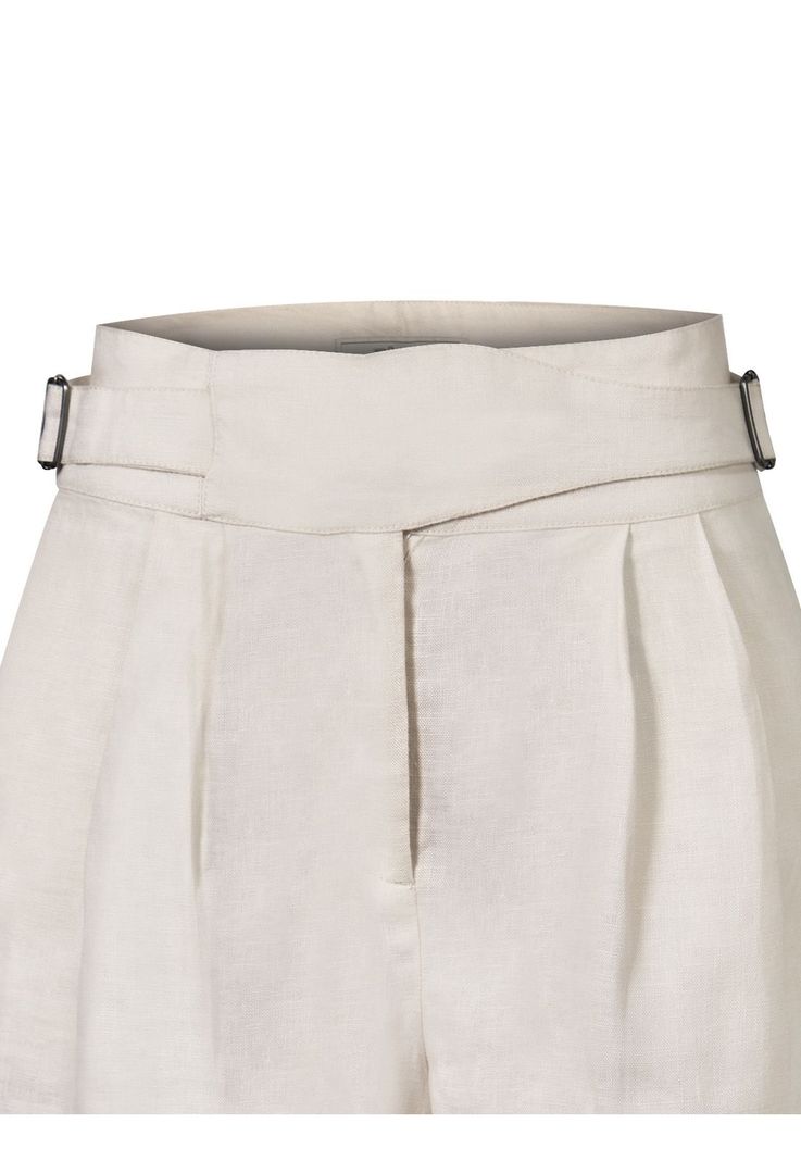 Short Lino Orgánico Beige Anoum Mujer -3