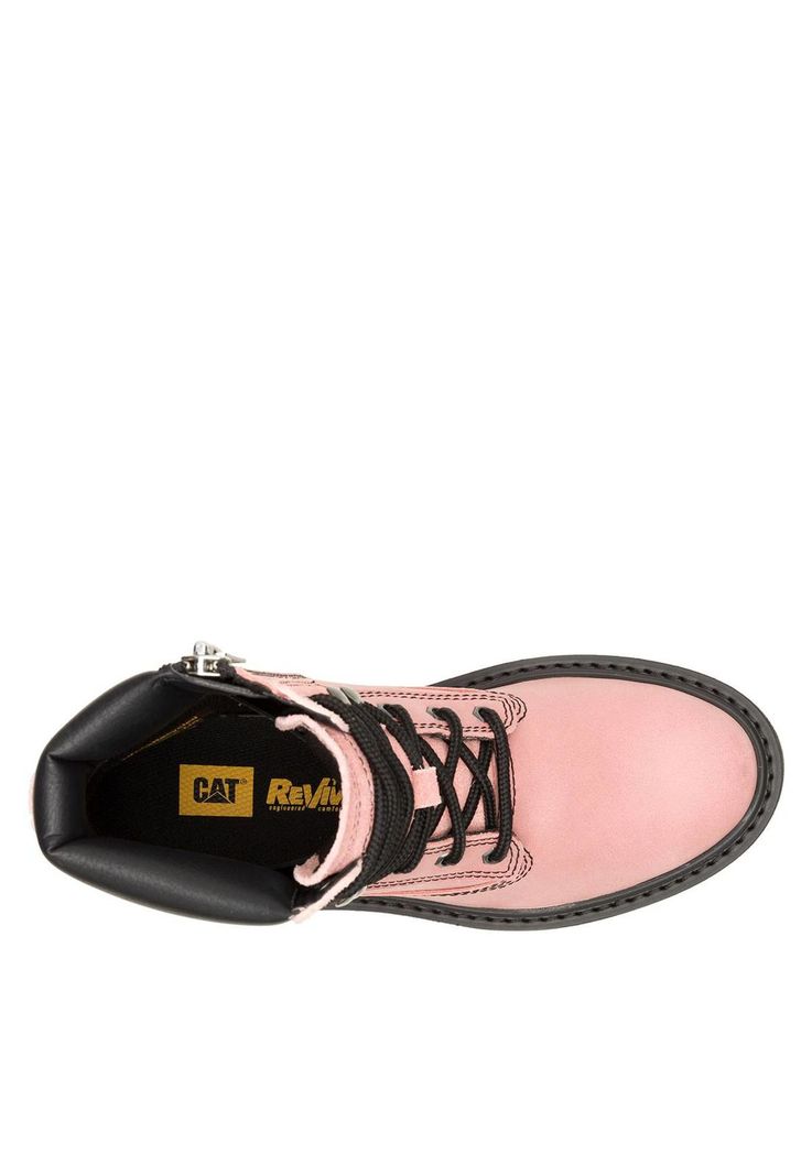 Botin Cuero Mujer Colorado Max 6 Zip Palo Rosa-6