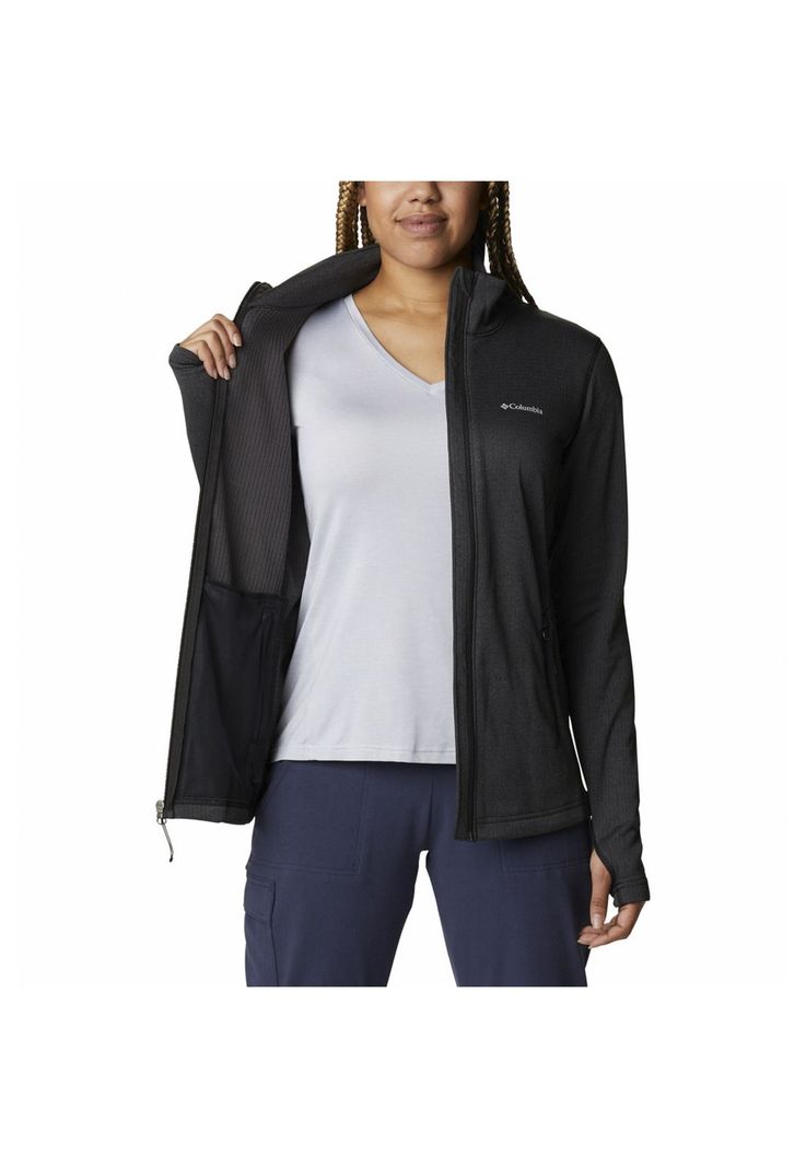 Polar Mujer Park View Grid Full Zip Negro-4