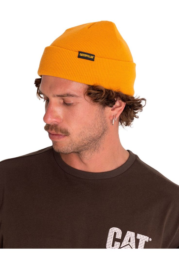 Pack Gorro Hombre Cuffed Knit Amarillo Y Negro-3
