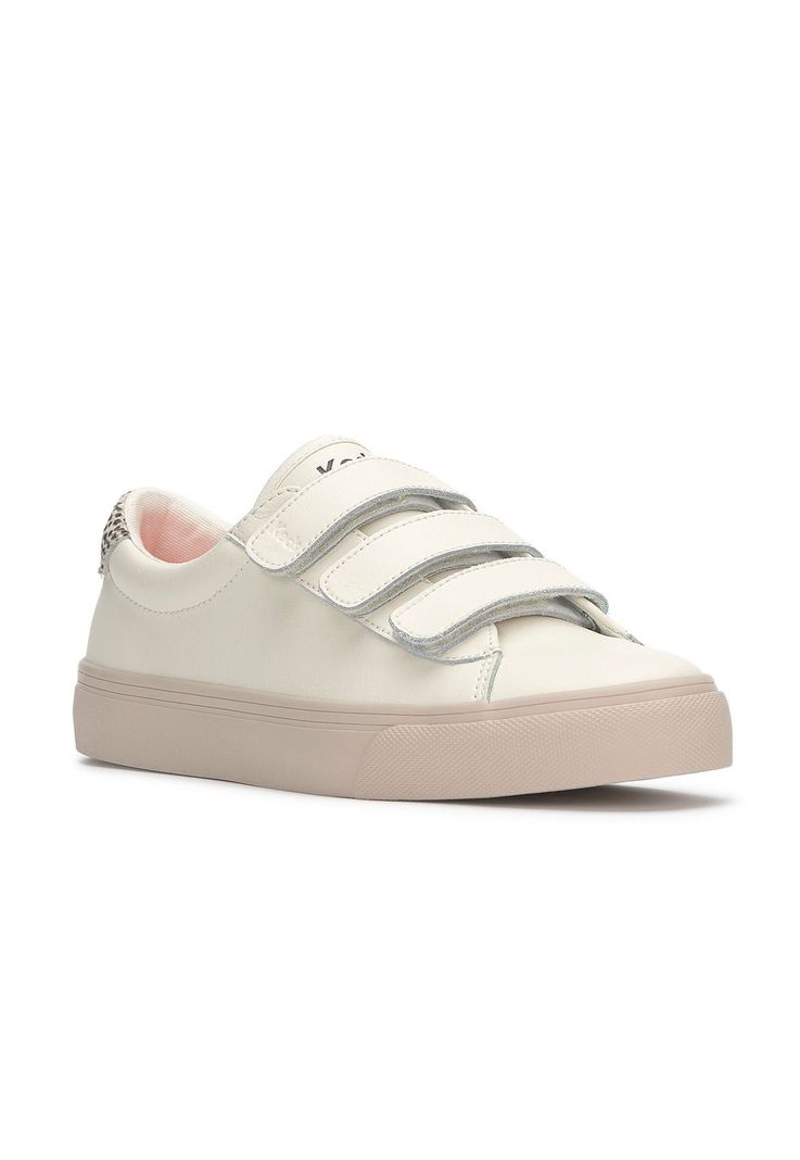 Zapatilla Cuero Mujer Jump Kick Crema-1