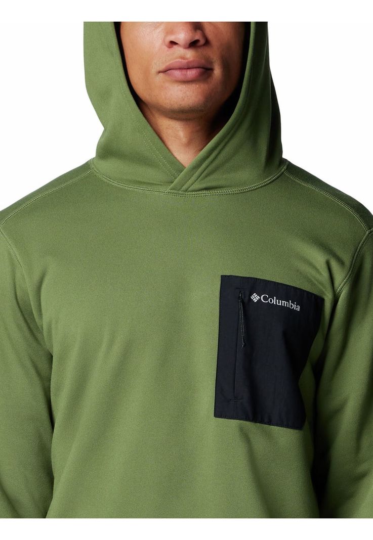 Polar Hombre Hike Hooded Fleece Verde-3