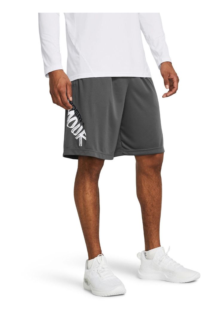 Shorts UA Tech para Hombre Gris-3