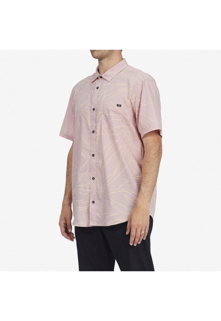 Camisa M/C Sundays Floral M Wvt Rosado Hombre-3