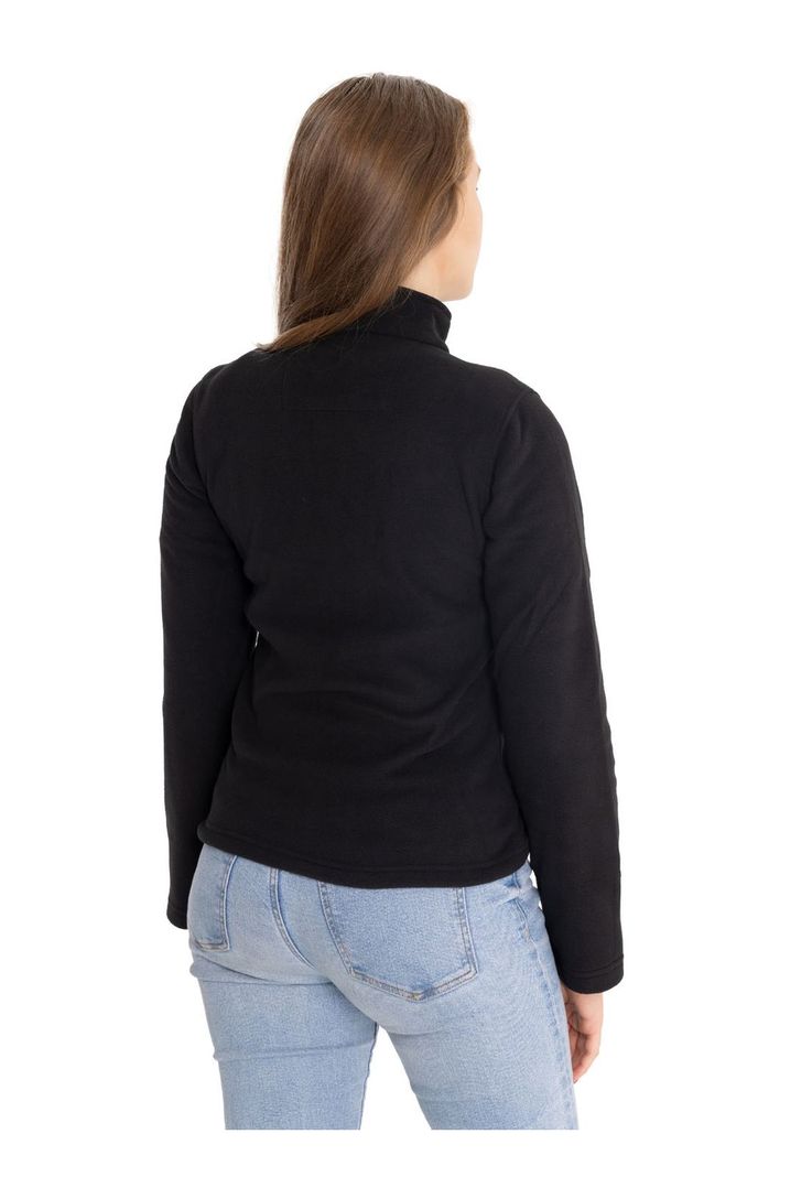 Polar Mujer Microfleece Quarter Zip Negro-1