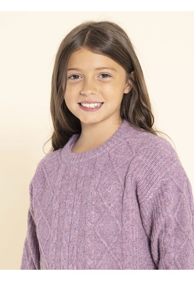 Chaleco Luzma Niña Morado-3