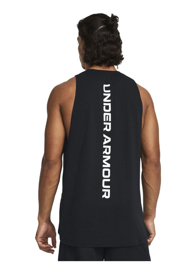 Polera sin mangas Zone para hombre Negro-4