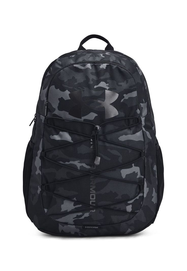 Mochila deportiva UA Hustle Camo Negro-0