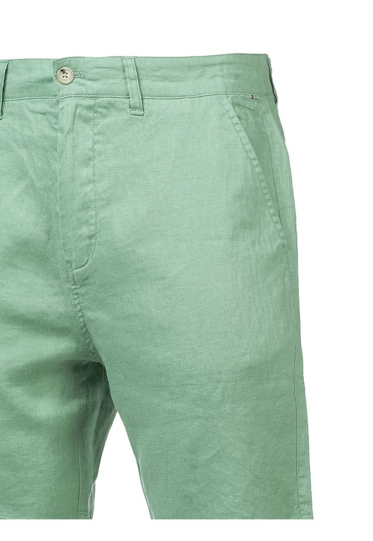Short Lino Orgánico Linen Verde Hombre-3