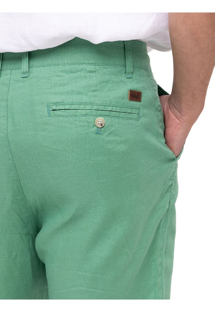 Short Lino Orgánico Linen Verde Hombre-5