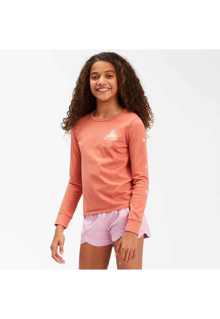 Polera M/L Niña Way Out West G Tees Coral-1