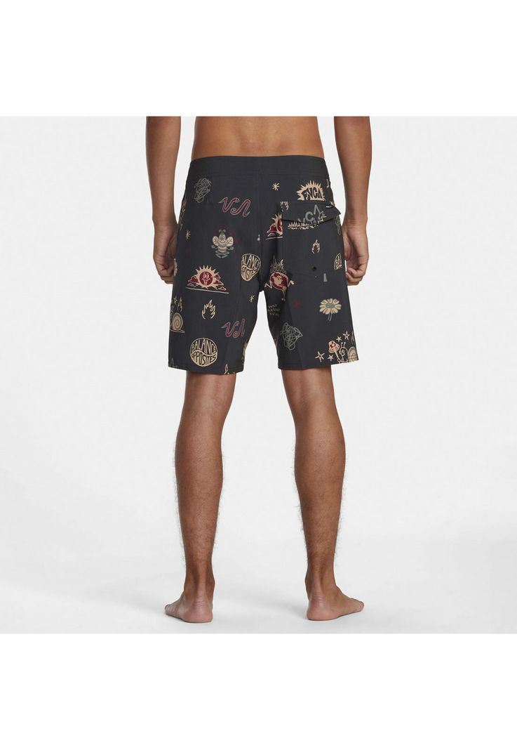 Traje De Baño Vapigmentprntbdsh Negro Hombre-1
