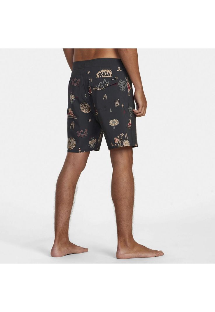 Traje De Baño Vapigmentprntbdsh Negro Hombre-5