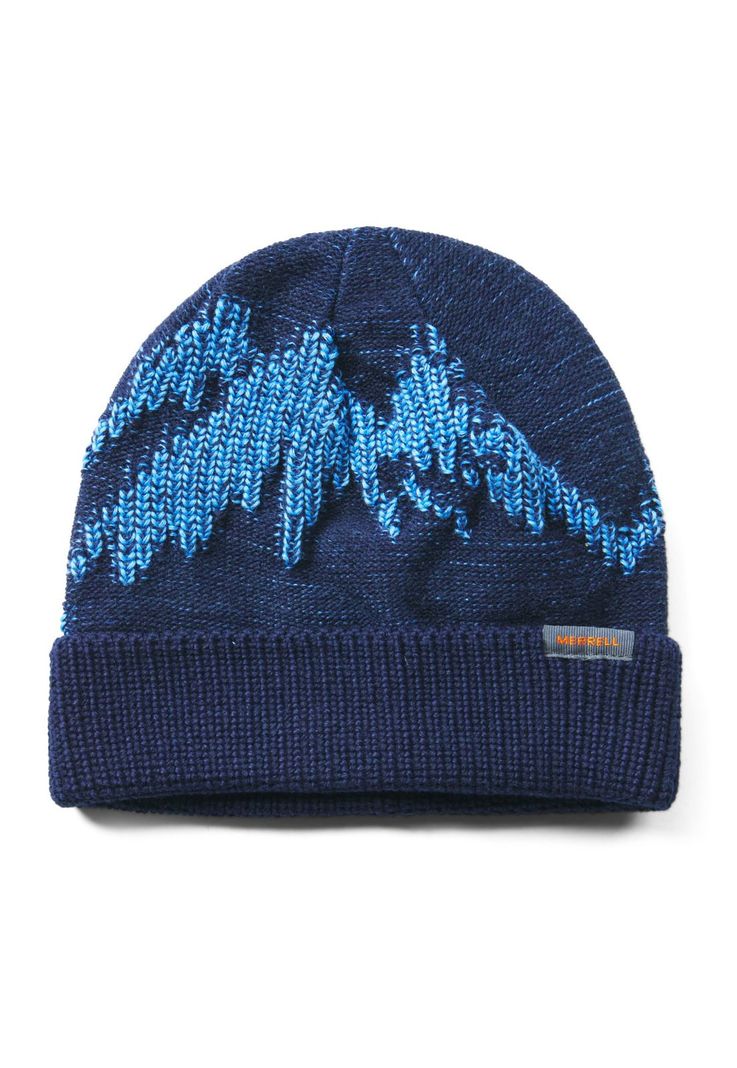 Gorro Unisex Moutain Embroidery Beanie Azul-0