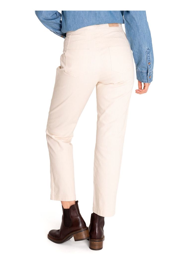 Pantalón Algodón Orgánico Mujer Isis Blanco-6