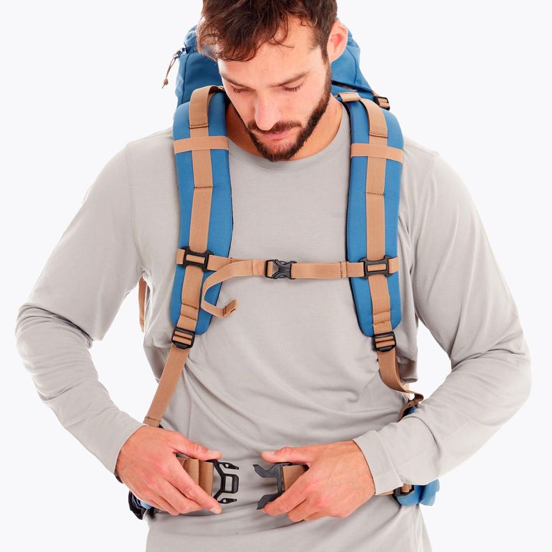 Mochila Unisex Expedition 65L Azul/Tierra Merrell | Paris.cl