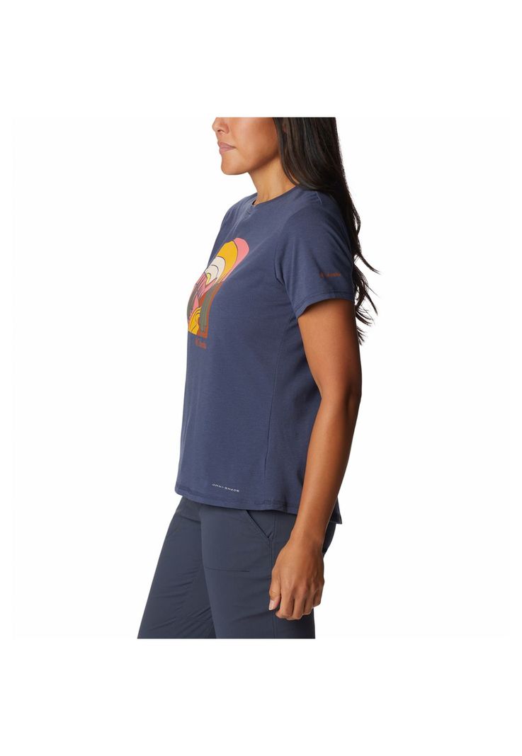 Polera M/C Mujer Sun Trek Graphic Tee Azul-1