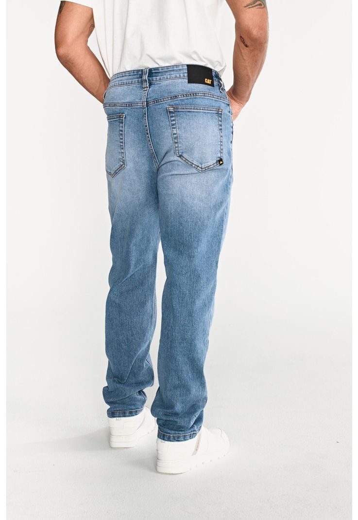 Jeans Denim Hombre Eco Stretch Denim Straight Azul-6