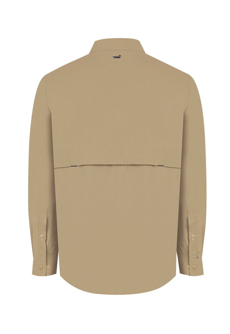 Camisa UPF Beige Chungara Hombre -1
