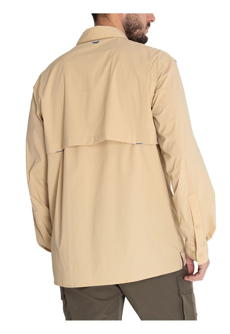 Camisa UPF Beige Chungara Hombre -5