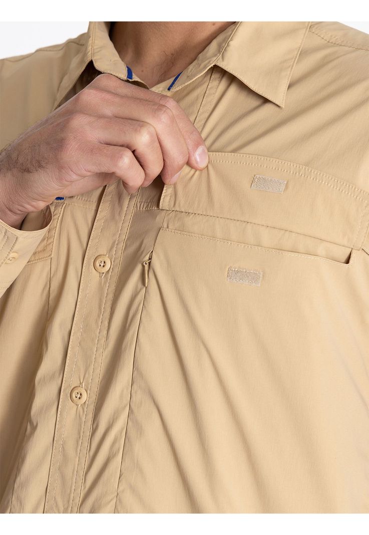 Camisa UPF Beige Chungara Hombre -8