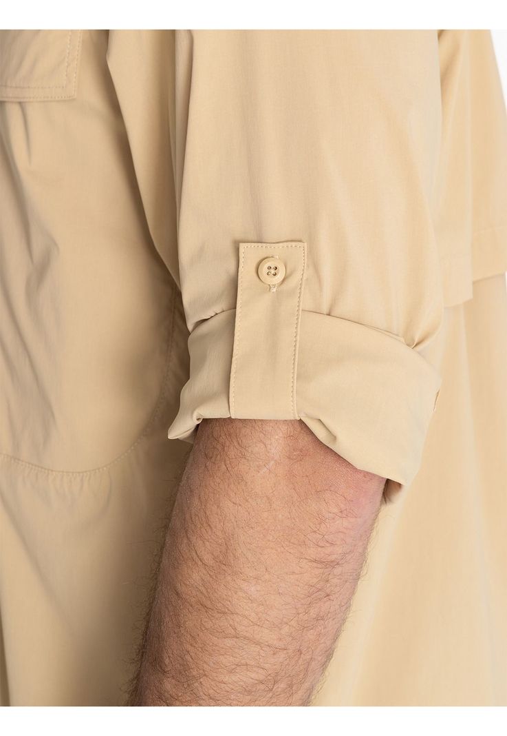Camisa UPF Beige Chungara Hombre -9