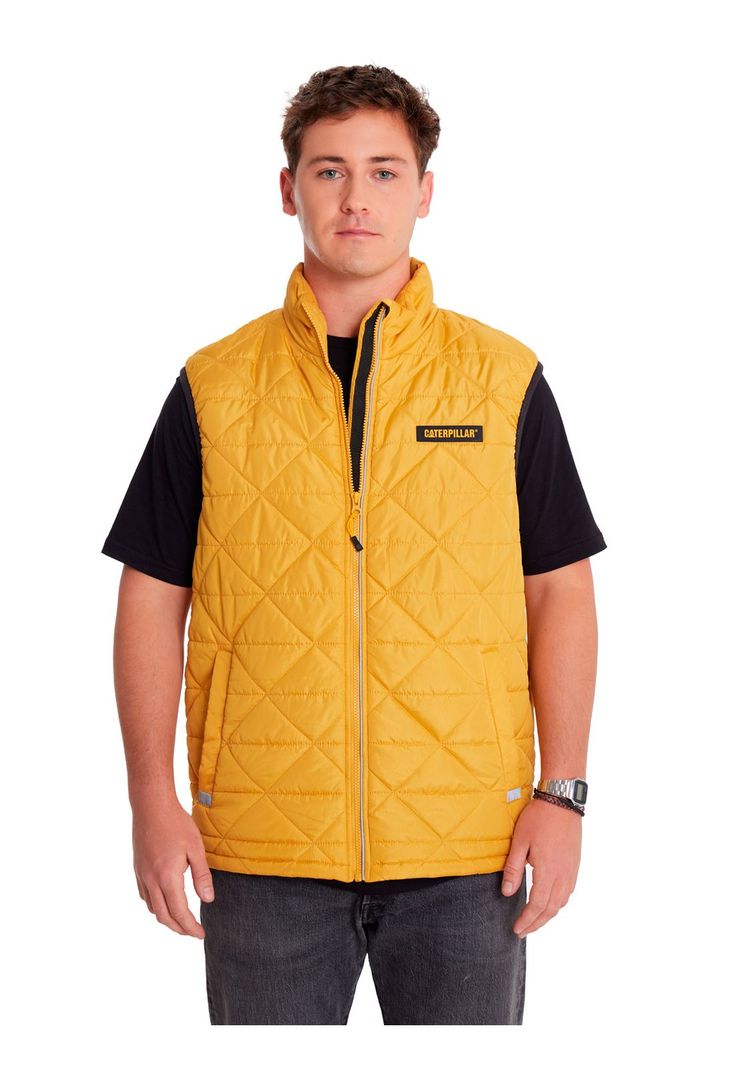 Chaqueta Sin Manga Hombre Mwght Ins Q Vest Amarillo-4
