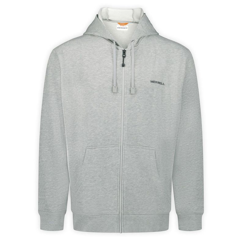 Poleron Hombre Carson Zip Front Gris