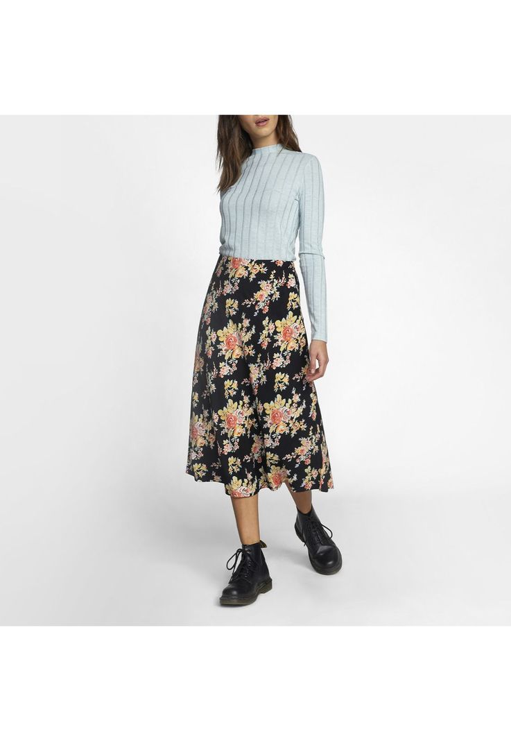 Falda Mujer Stardust Skirt Negro-0