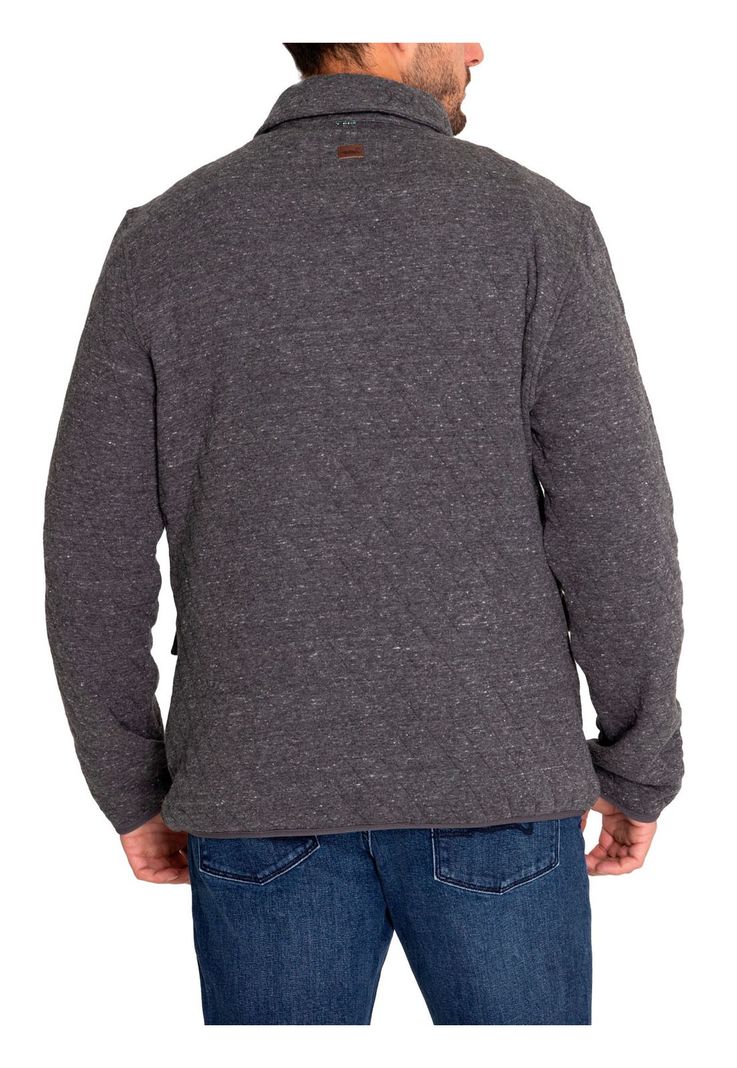 Polerón Fibras Reciclada Hombre Burgofull Gris-6