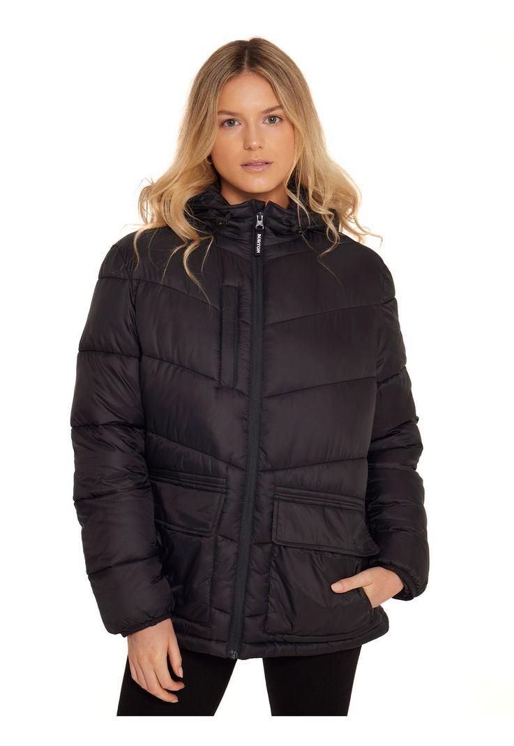 Parka Impermeable Mujer Negro-0