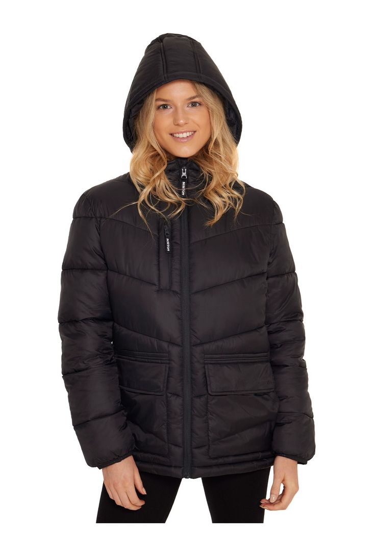 Parka Impermeable Mujer Negro-4