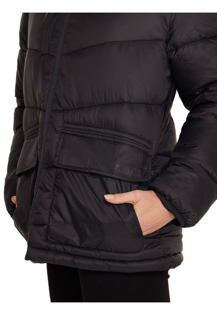 Parka Impermeable Mujer Negro-6
