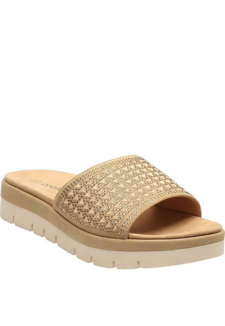 Sandalia Mujer Relax Beige-0