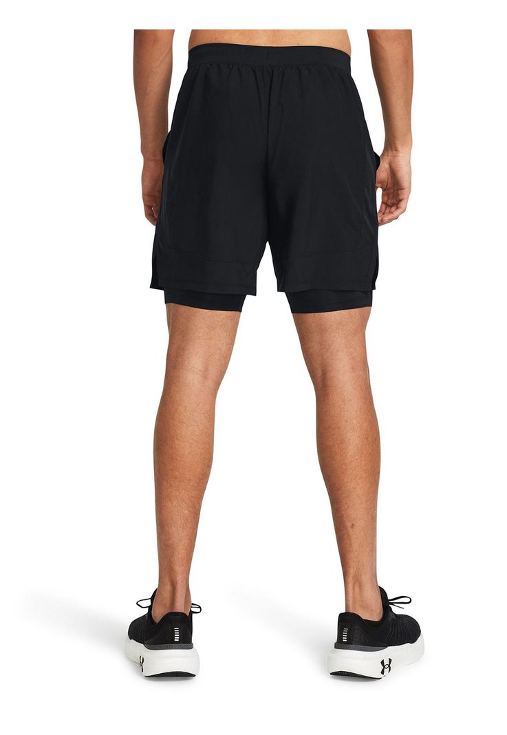 Shorts Launch 2 en 1 de 7" hombre Negro-4