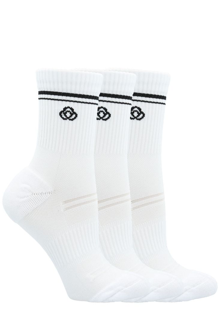 Pack 3 Calcetines Mujer Half Cut Isi Blanco -0