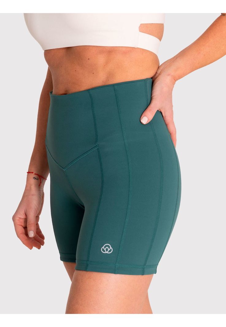 Calza Corta Mujer Kaira Verde-3