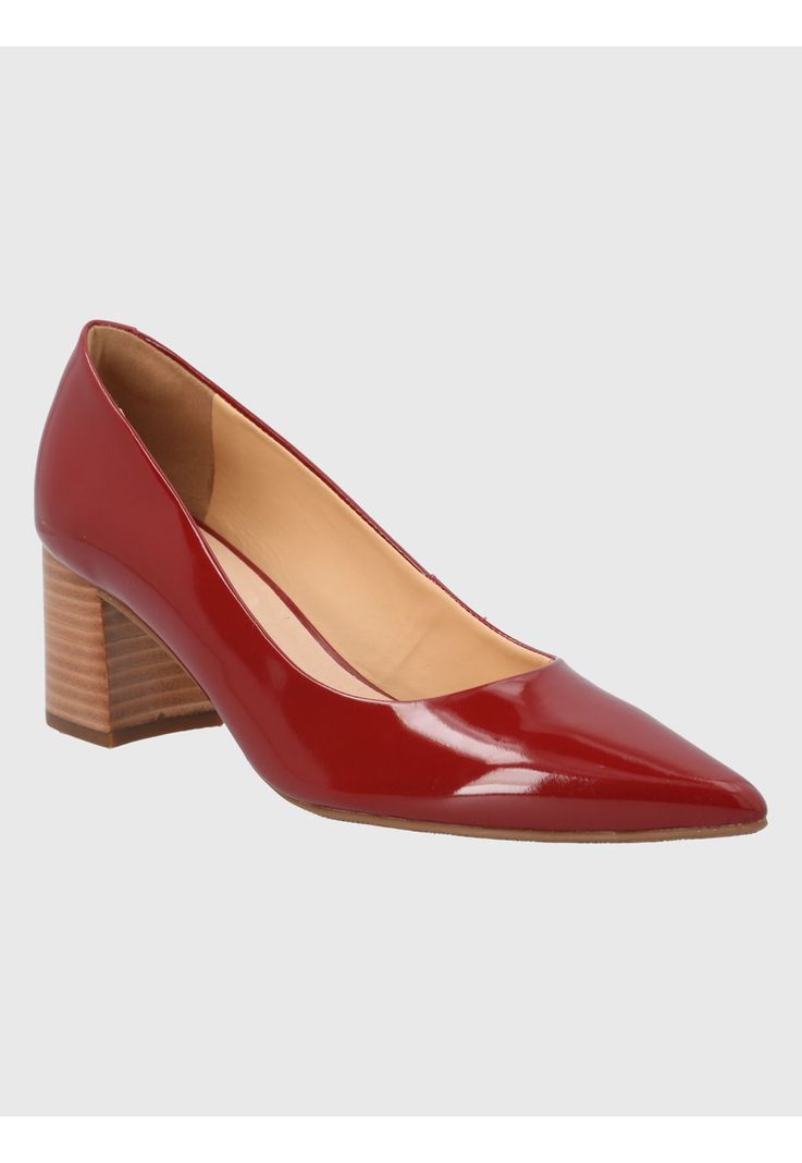 Zapato Cuero Rojo Mujer Nora -0