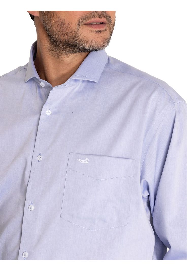 Camisa Casual Easylife Hombre Solid Azul-6